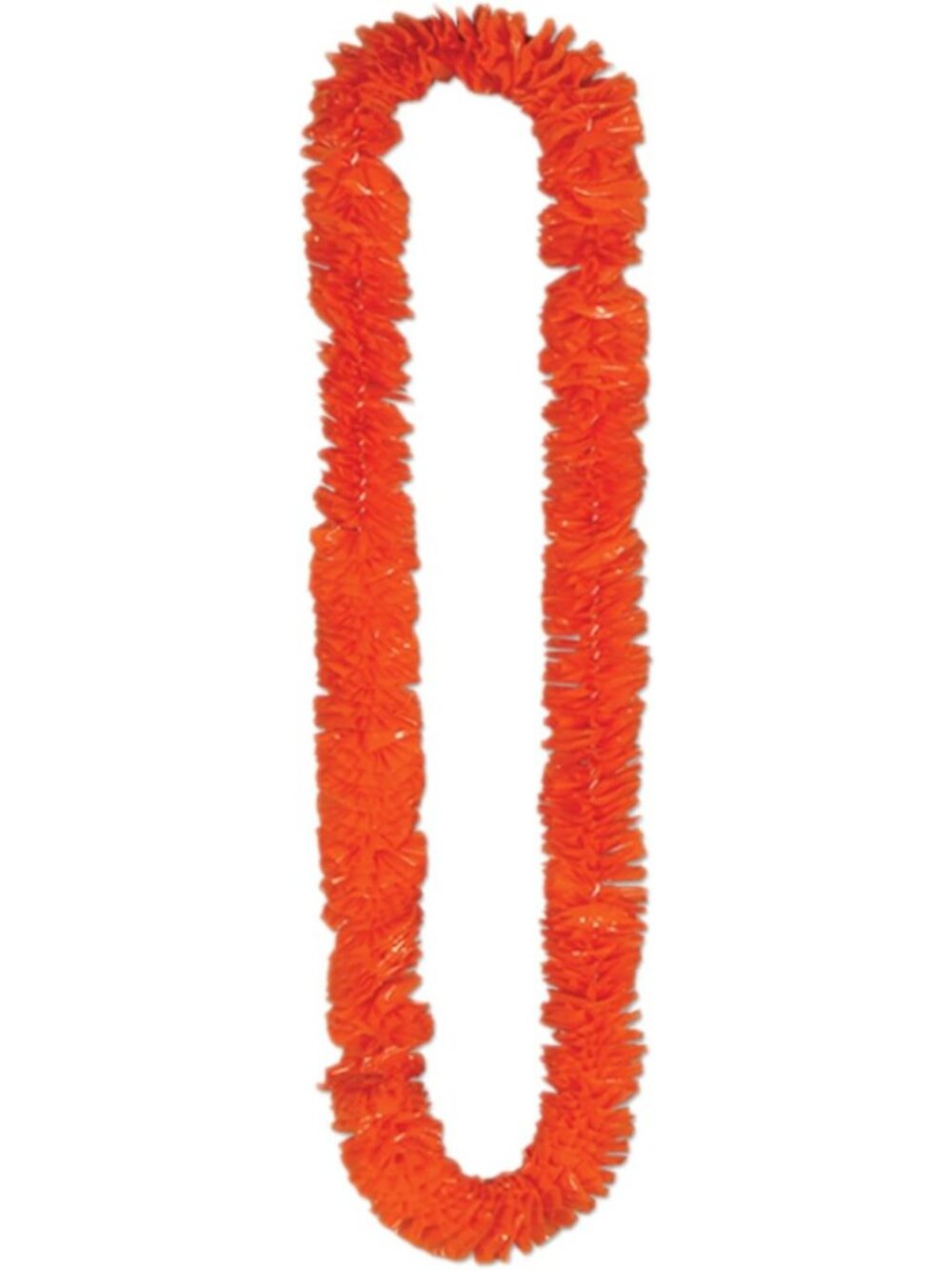 Bright Orange Soft-Twist Poly Leis - 144 Flexible Party Necklaces for Luau